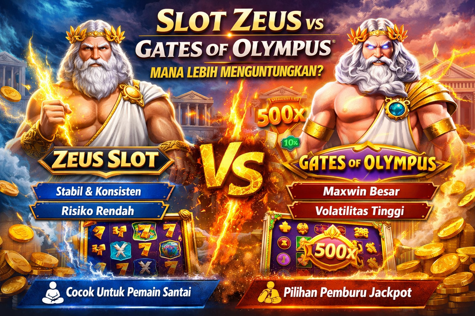 Slot Zeus vs Gates of Olympus