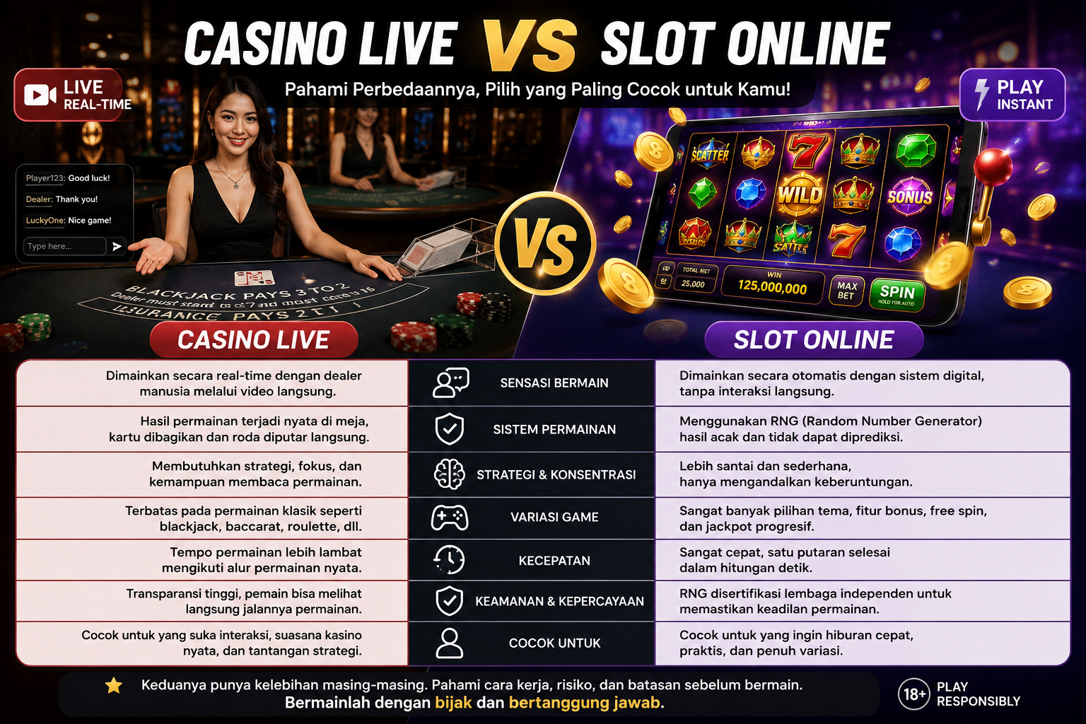 Casino Live dan Slot Online