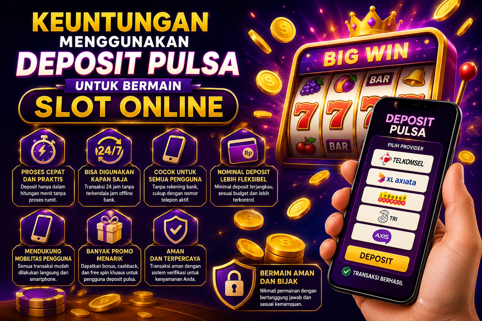 Keuntungan Menggunakan Deposit Pulsa