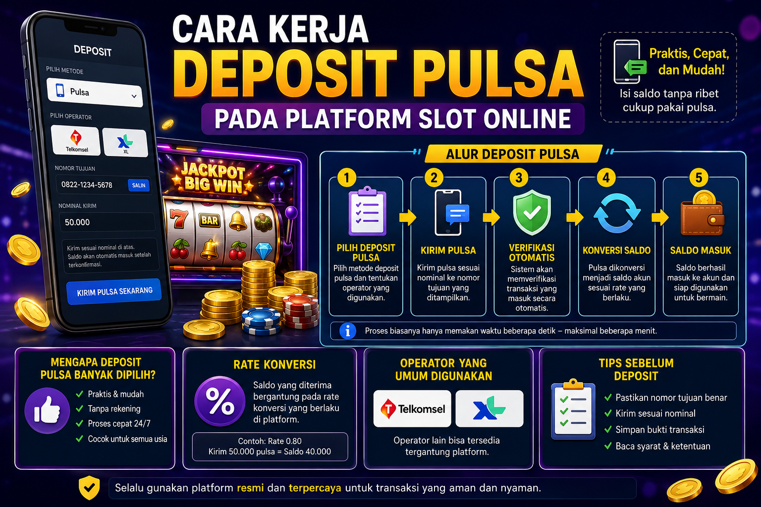 Cara Kerja Deposit Pulsa