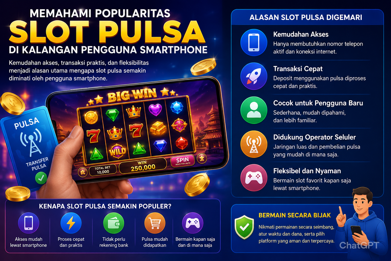 Memahami Popularitas Slot Pulsa