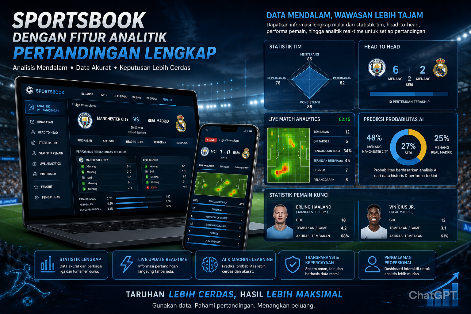 Sportsbook dengan Fitur Analitik