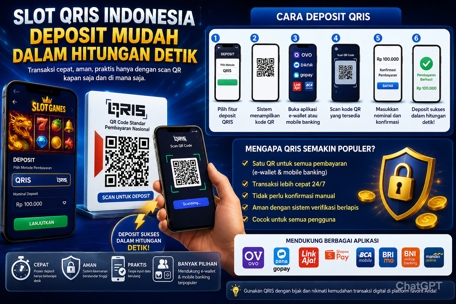 slot qris indonesia dan kemudahan