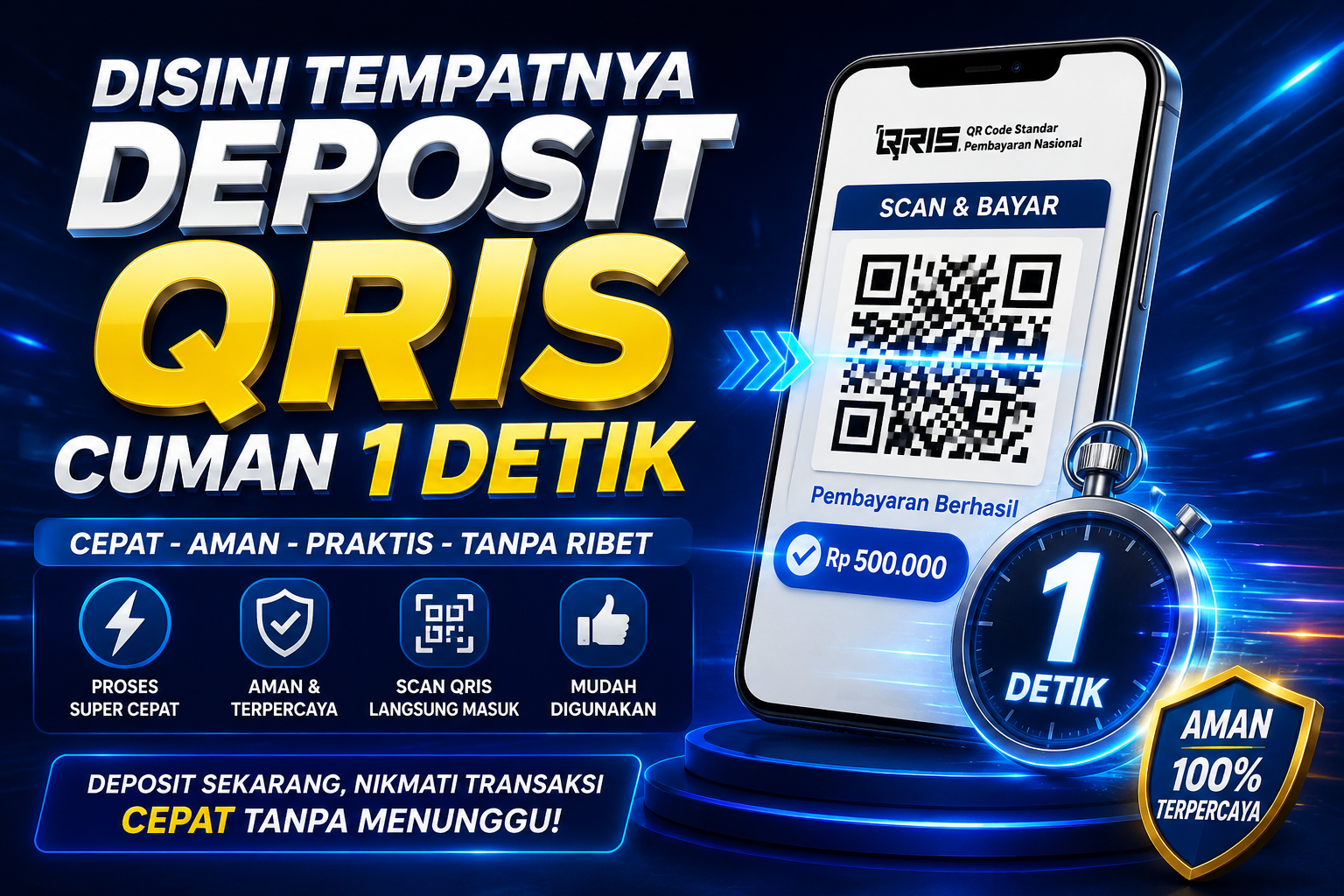 Deposit QRIS Cuman 1 Detik