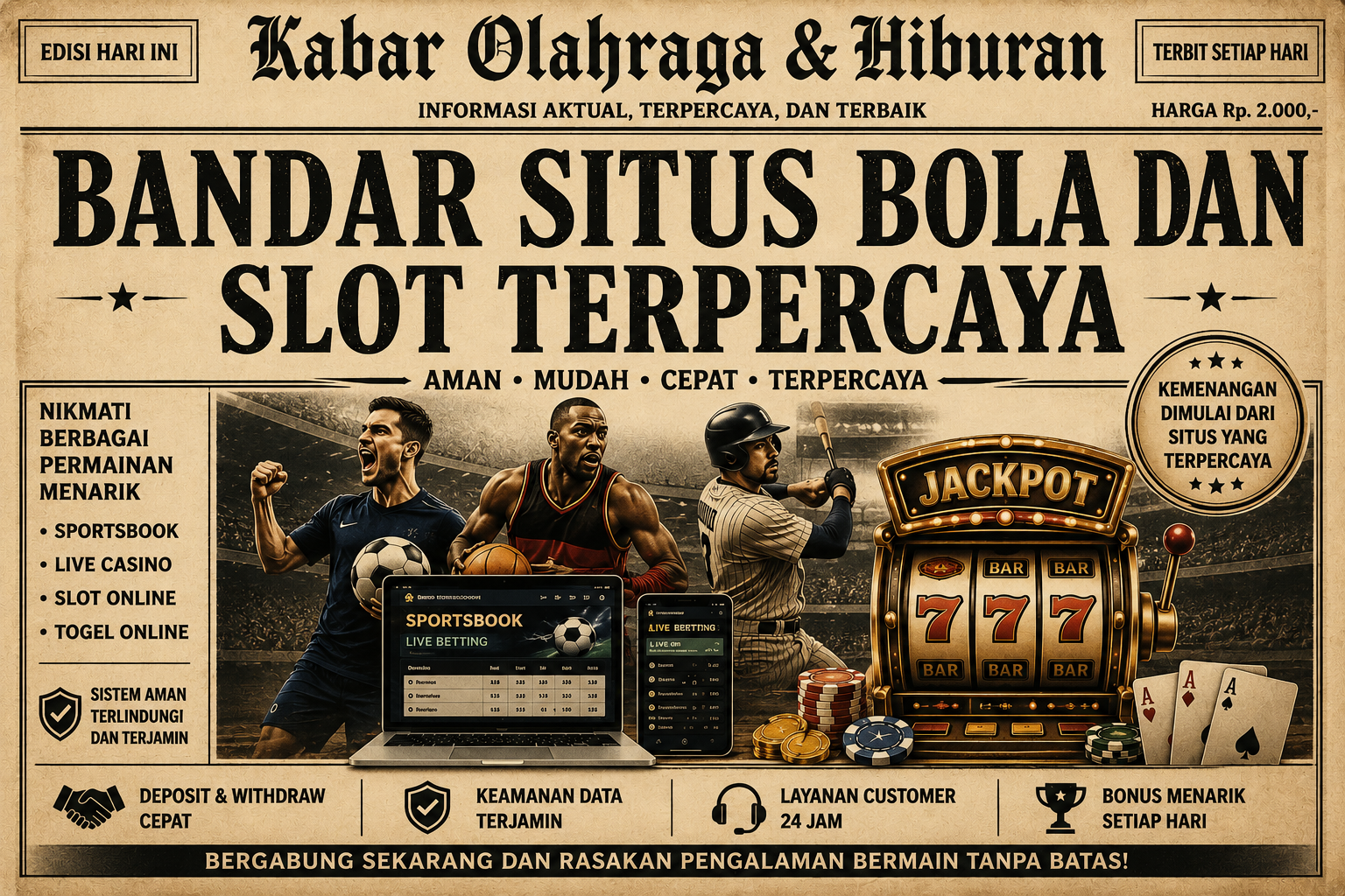 bandar situs bola dan slot terpercaya