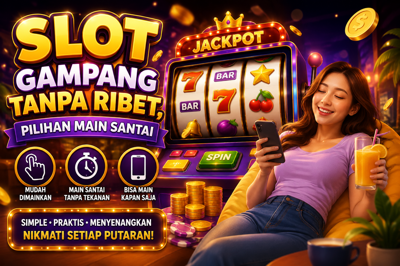 Slot Gampang, Main Santai