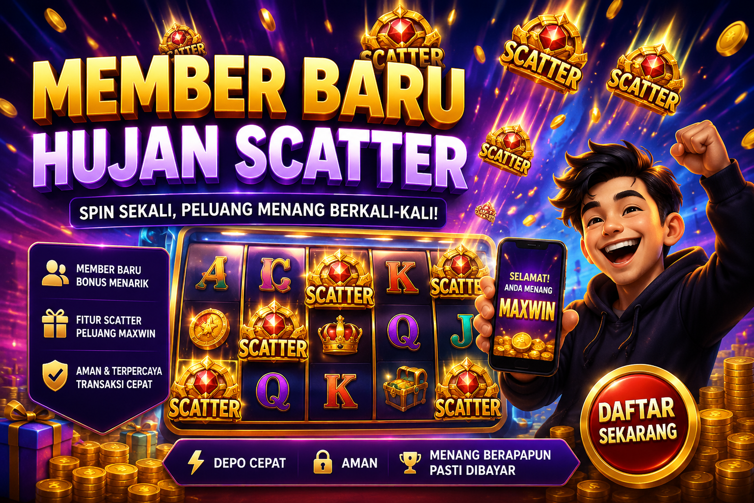 Member Baru Hujan Scatter