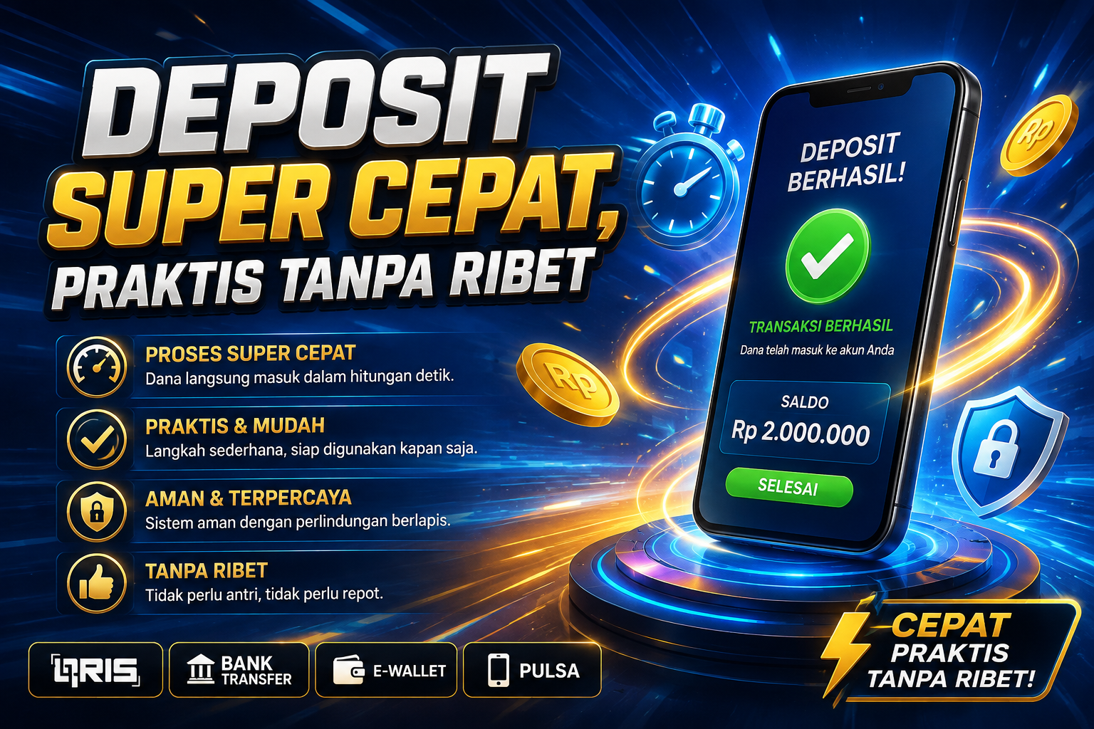 Deposit Cepat Tanpa Ribet