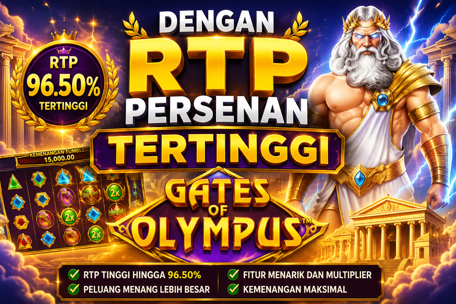 RTP Tertinggi Gates Of Olympus